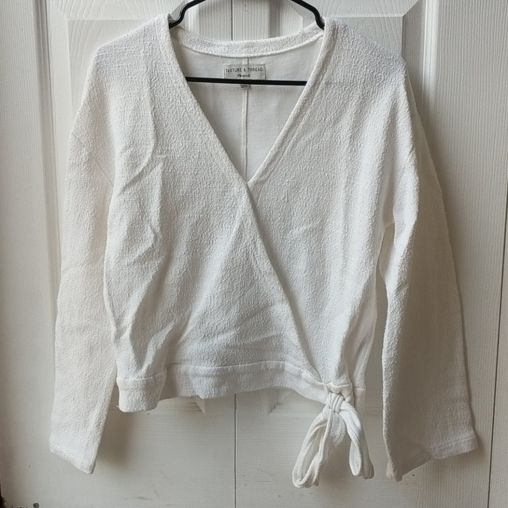 Texture and Thread Wrap Blouse